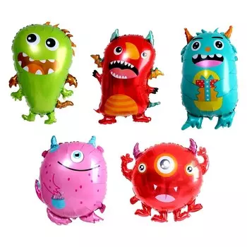 Шары фольгированные «Весёлые монстрики», набор 5 шт.