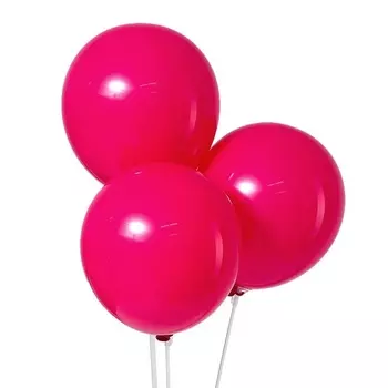 Воздушные шары латексные 12", 2.8 г, фуксии