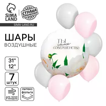 Воздушные шары, букет «Совершенство», набор 7 шт.