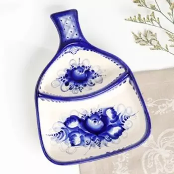 Шашлычница "Бутылка", авт. Каравацкая, гжель, 22х16 см