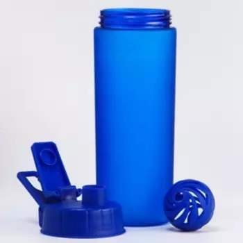 Шейкер, 800 мл, серия: Energy, 23.5 х 7.7 см, матовый, синий