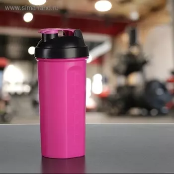 Шейкер, 800 мл, розовый