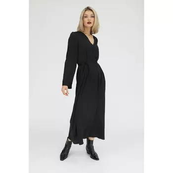 Шелковое платье свободного силуэта, размер 52