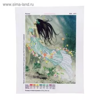 Схема для бисера и креста на габардине «Русалка»