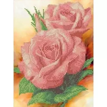 Канва с нанесённым рисунком для вышивки крестиком «Поэзия», размер 17x17 см