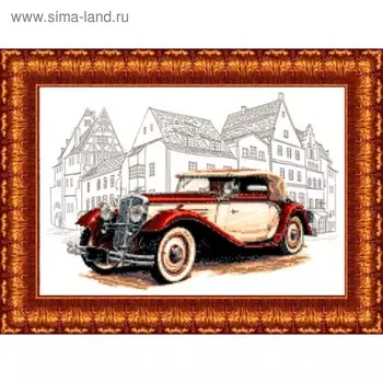 Канва с нанесённым рисунком для вышивки крестиком «Родстер Wikov 40», размер 23x30 см