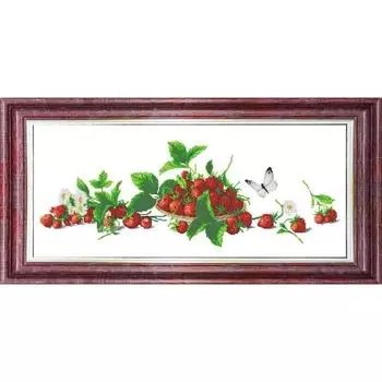 Схема для вышивки крестом «Натюрморт с клубникой», 2148 см