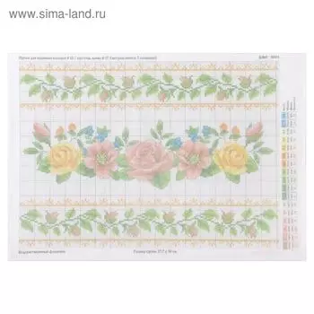 Схема на водорастворимом флизелине