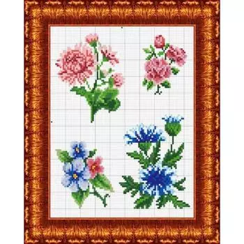 Схема на водорастворимом флизелине