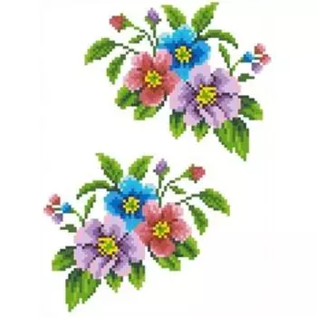 Схема на водорастворимом флизелине