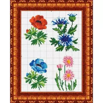 Схема на водорастворимом флизелине