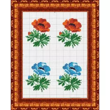 Схема на водорастворимом флизелине