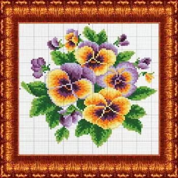 Схема на водорастворимом флизелине