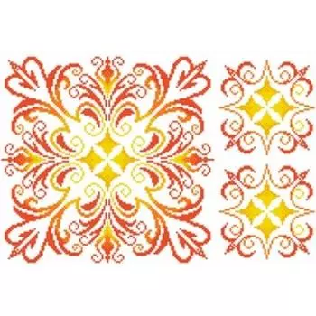 Схема на водорастворимом флизелине