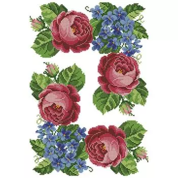 Схема на водорастворимом флизелине