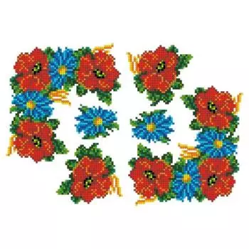 Схема на водорастворимом флизелине