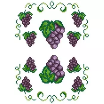 Схема на водорастворимом флизелине