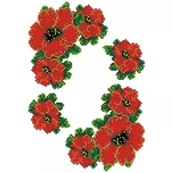 Схема на водорастворимом флизелине