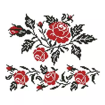 Схема на водорастворимом флизелине