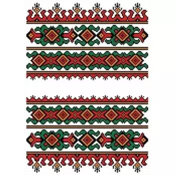 Схема на водорастворимом флизелине