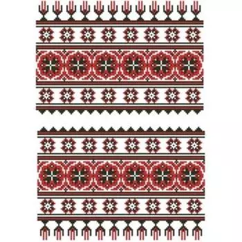 Схема на водорастворимом флизелине