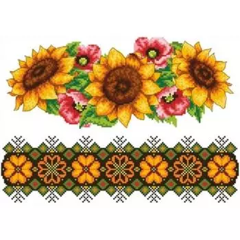 Схема на водорастворимом флизелине