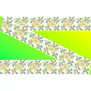 Схема на водорастворимом флизелине