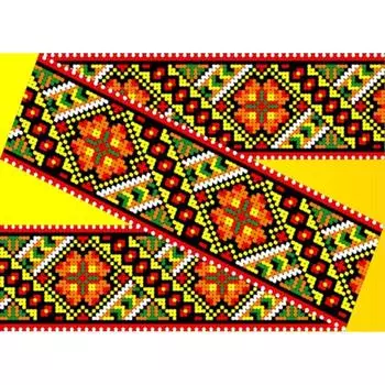 Схема на водорастворимом флизелине