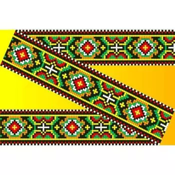 Схема на водорастворимом флизелине