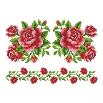 Схема на водорастворимом флизелине