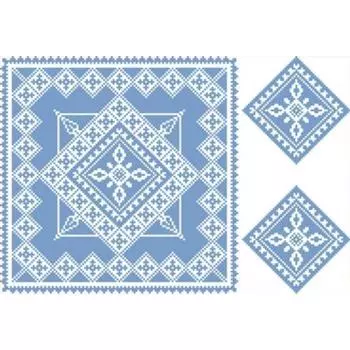 Схема на водорастворимом флизелине