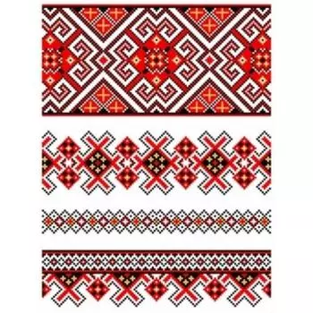 Схема на водорастворимом флизелине