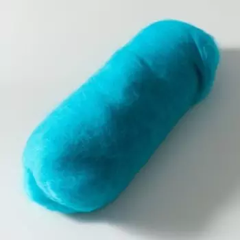 Шерсть для валяния "Кардочес" 100% полутонкая шерсть 100гр (024 бирюза)