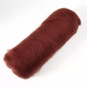 Шерсть для валяния "Кардочес" 100% полутонкая шерсть 100гр (063 шоколад)