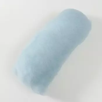 Шерсть для валяния "Кардочес" 100% полутонкая шерсть 100гр (талая вода - 184)