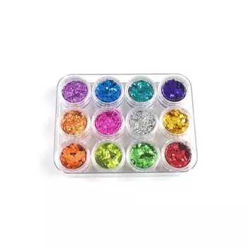 Шестигранники POLE «Кошачий глаз», №1 mix, 12 шт