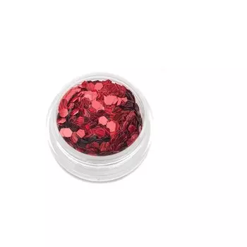 Шестигранники POLE «Кошачий глаз», №2 красные