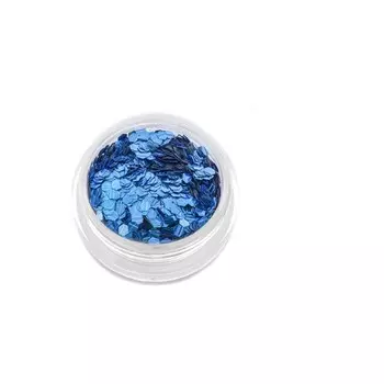 Шестигранники POLE «Кошачий глаз», №3 синие