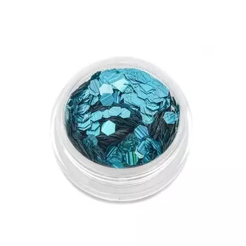 Шестигранники TNL «Кошачий глаз», №1 бирюзовый