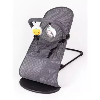 Шезлонг детский AmaroBaby Baby time, цвет серый