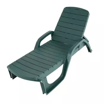 Шезлонг "Прованс", тёмно-зелёный