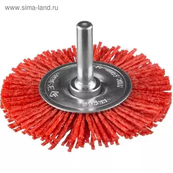 Щетка дисковая "ЗУБР" 35161-063_z02, нейлоновая, абразивное покрытие, 63 мм