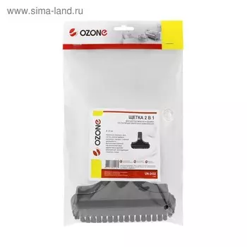 Щетка для пылесоса "2 в 1" Ozone для мягкой мебели со съемным синтетическим ворсом, под труб 43006