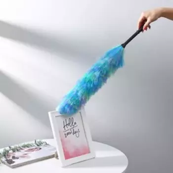 Щётка для пыли Доляна «Павлин», 59 см, насадка 40.5 см, 40 г