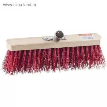 Щетка GRINDA "EURO" уличная без ручки, буковая колодка, жесткая щетина, с металлическим держателем д