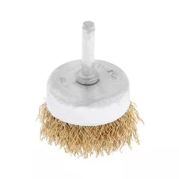 Щетка металлическая для дрели ТУНДРА, со шпилькой, «чашка», 50 мм