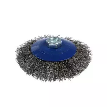 Щетка металлическая для УШМ ТУНДРА, «тарелка», М14, 125 мм