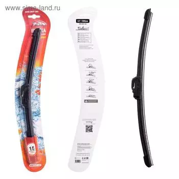 Щетка стеклоочистителя AIRLINE 15"/ 380 мм бескаркасная, крючок