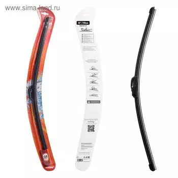 Щетка стеклоочистителя AIRLINE 28"/ 700 мм бескаркасная, крючок