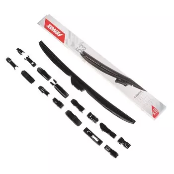 Щетка стеклоочистителя FENOX, 21"/530 мм, гибридная, крепления 15 в 1, WB53240